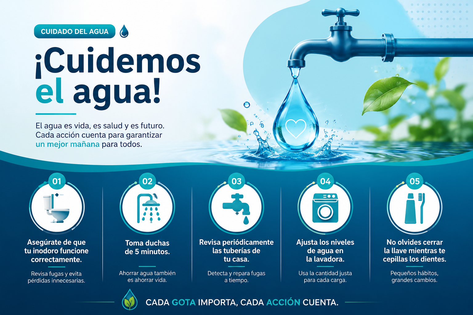Cuidado y conservación del agua